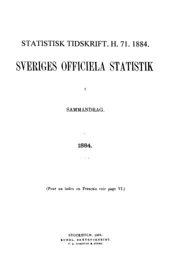 Sweden Yearbook - 1884