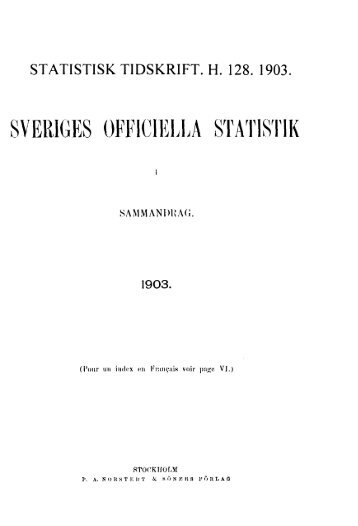 Sweden Yearbook - 1903