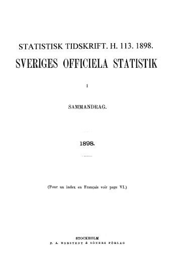 Sweden Yearbook - 1898