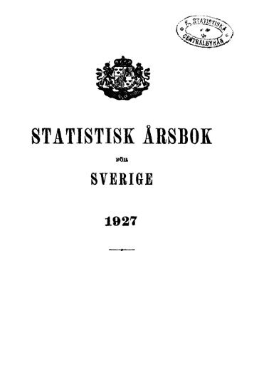 Sweden Yearbook - 1927