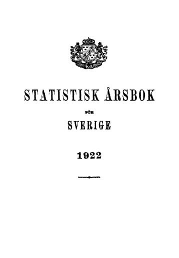 Sweden Yearbook - 1922