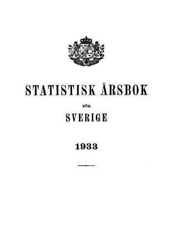 Sweden Yearbook - 1933