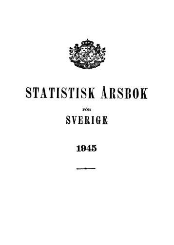 Sweden Yearbook - 1945