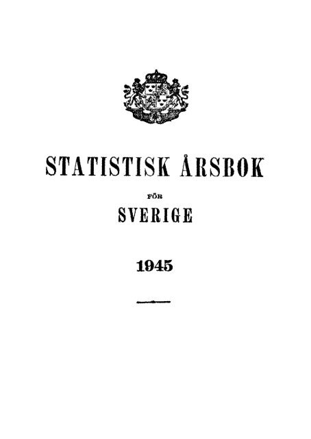 Sweden Yearbook - 1945