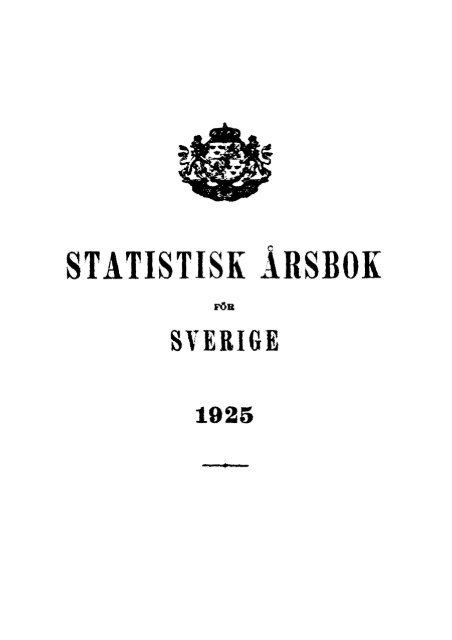 Sweden Yearbook - 1925