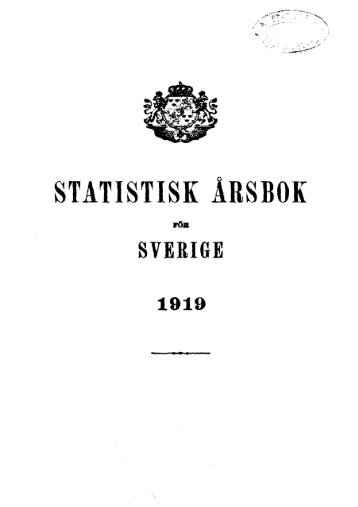 Sweden Yearbook - 1919