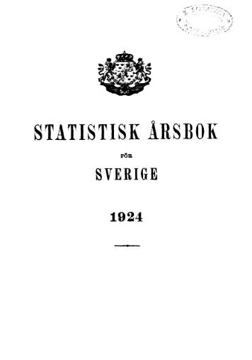 Sweden Yearbook - 1924