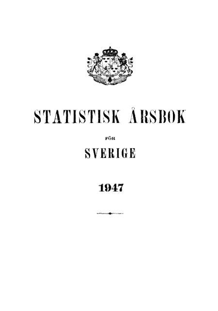 Sweden Yearbook - 1947