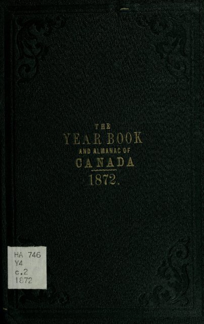Canada Yearbook - 1872