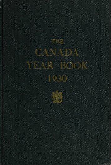 Canada Yearbook - 1930