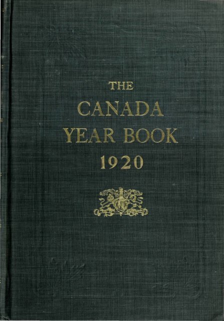 Canada Yearbook - 1920