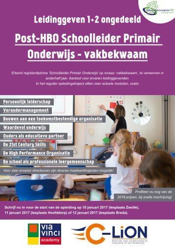 Leidinggeven 1+2 - Schoolleider PO Vakbekwaam