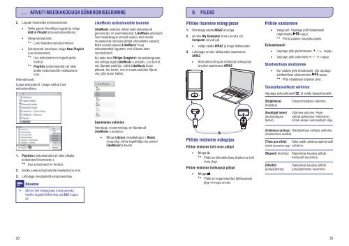 Philips GoGEAR Baladeur MP4 - Mode d&rsquo;emploi - EST