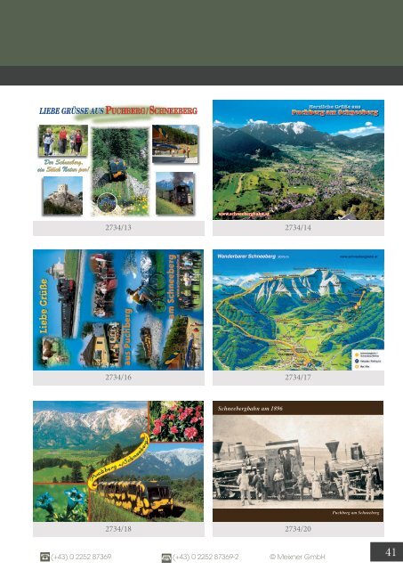 Meixner Ansichtskarten-Katalog Niederösterreich - SOMMER