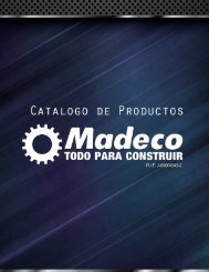Catálogo Madeco: Conexiones Galvanizadas - Llaves de Bola y Paso - Teflon