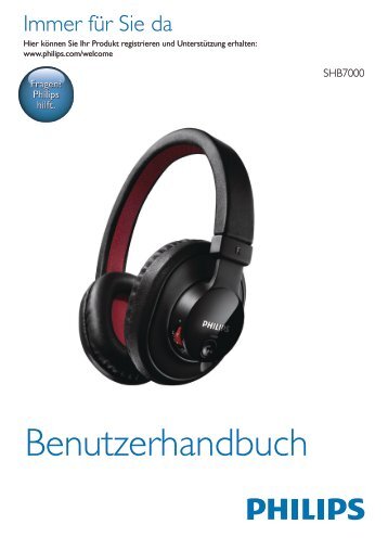 Philips Casque stÃ©rÃ©o Bluetooth - Mode dâemploi - DEU