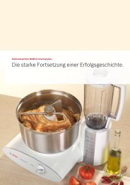 Einführung Küchenmaschine MUM 6 - Bosch