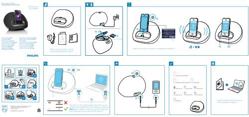 Philips Station D Accueil Guide De Mise En Route Ell