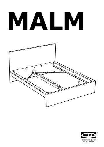 Ikea MALM Struttura Letto Alta/4 Contenitori - S59002436 - Istruzioni di montaggio