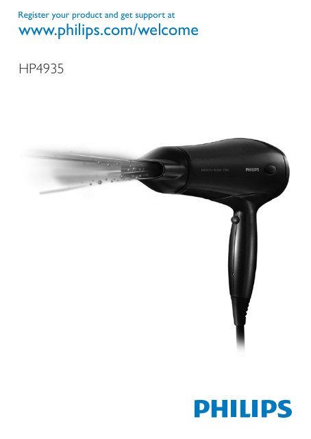 Philips SalonDry Active ION S&egrave;che-cheveux - Mode d&rsquo;emploi - ZHT