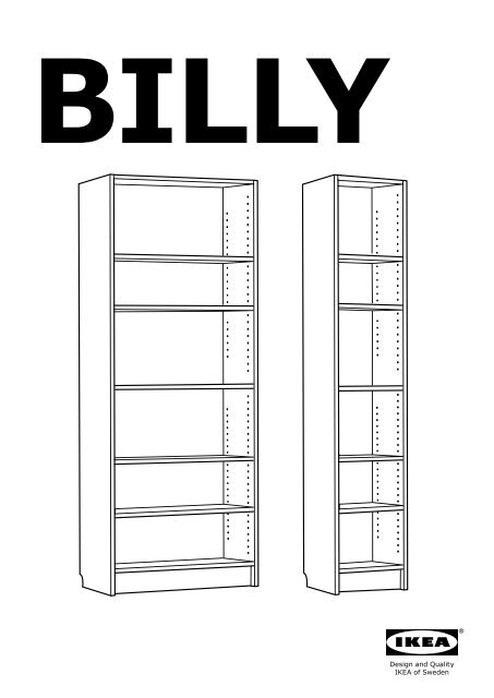 Ikea BILLY / OXBERG Libreria - S69017828 - Istruzioni di montaggio