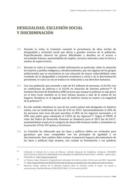 Situación de derechos humanos en Honduras