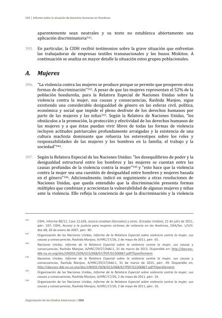 Situación de derechos humanos en Honduras