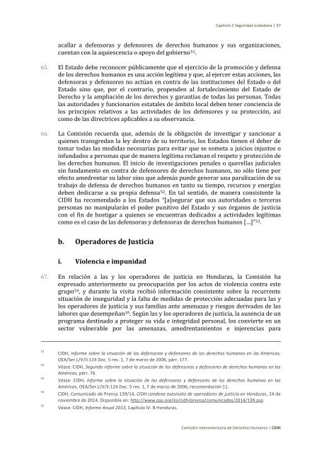 Situación de derechos humanos en Honduras