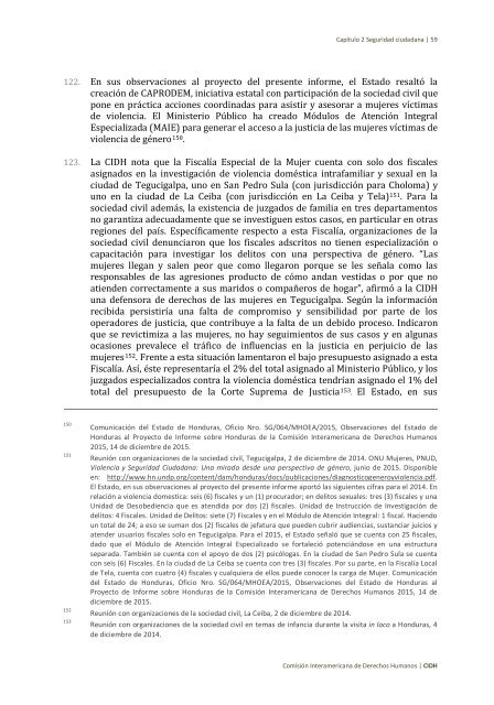 Situación de derechos humanos en Honduras