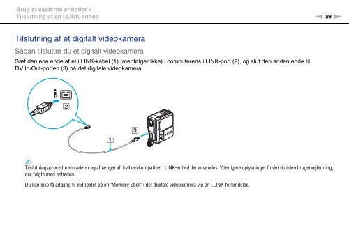 Sony VPCF13D4E - VPCF13D4E Istruzioni per l'uso Danese