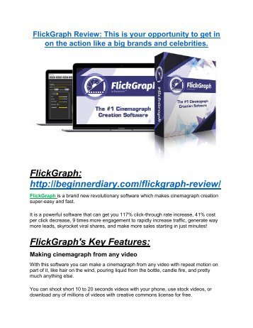 FlickGraph Review-MEGA $22,400 Bonus & 65% DISCOUNT 