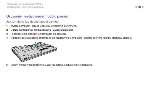 Sony VPCEB4L9E - VPCEB4L9E Istruzioni per l'uso Polacco