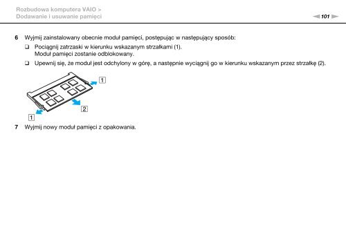 Sony VPCEB4L9E - VPCEB4L9E Istruzioni per l'uso Polacco