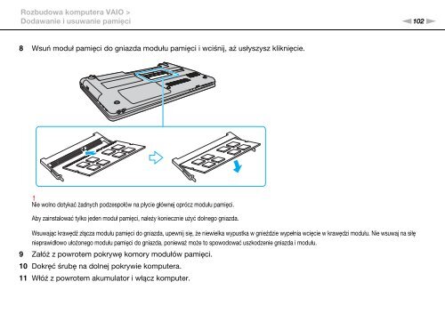 Sony VPCEB4L9E - VPCEB4L9E Istruzioni per l'uso Polacco