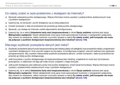 Sony VPCEB4L9E - VPCEB4L9E Istruzioni per l'uso Polacco