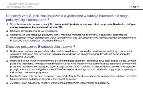 Sony VPCEB4L9E - VPCEB4L9E Istruzioni per l'uso Polacco