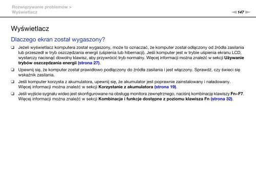 Sony VPCEB4L9E - VPCEB4L9E Istruzioni per l'uso Polacco