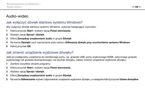 Sony VPCEB4L9E - VPCEB4L9E Istruzioni per l'uso Polacco