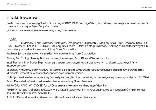 Sony VPCEB4L9E - VPCEB4L9E Istruzioni per l'uso Polacco