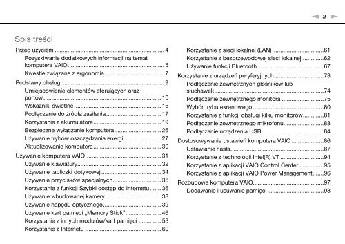 Sony VPCEB4L9E - VPCEB4L9E Istruzioni per l'uso Polacco