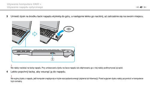 Sony VPCEB4L9E - VPCEB4L9E Istruzioni per l'uso Polacco