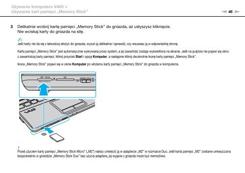 Sony VPCEB4L9E - VPCEB4L9E Istruzioni per l'uso Polacco