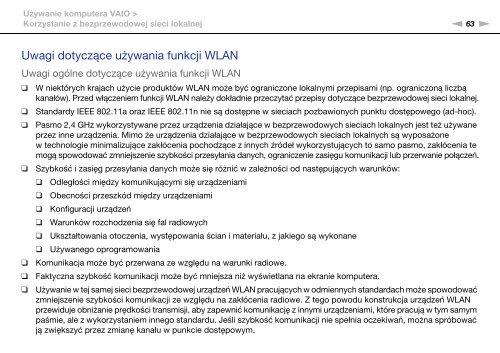 Sony VPCEB4L9E - VPCEB4L9E Istruzioni per l'uso Polacco