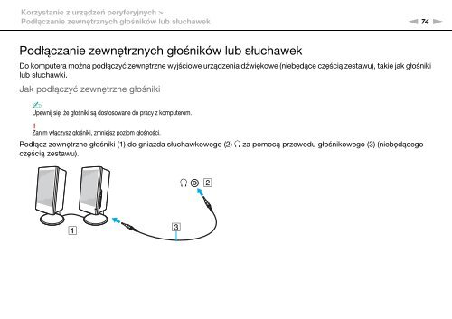 Sony VPCEB4L9E - VPCEB4L9E Istruzioni per l'uso Polacco