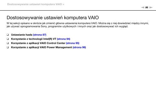 Sony VPCEB4L9E - VPCEB4L9E Istruzioni per l'uso Polacco