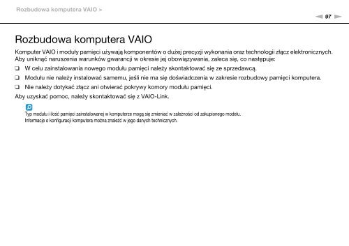 Sony VPCEB4L9E - VPCEB4L9E Istruzioni per l'uso Polacco