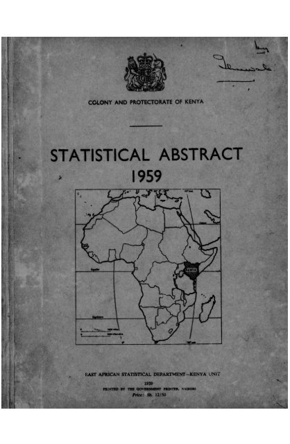 Kenya Yearbook - 1959