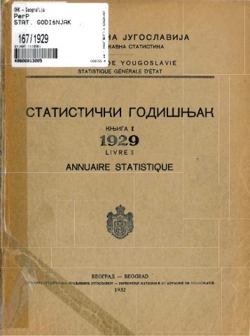 Serbia Yearbook - 1929