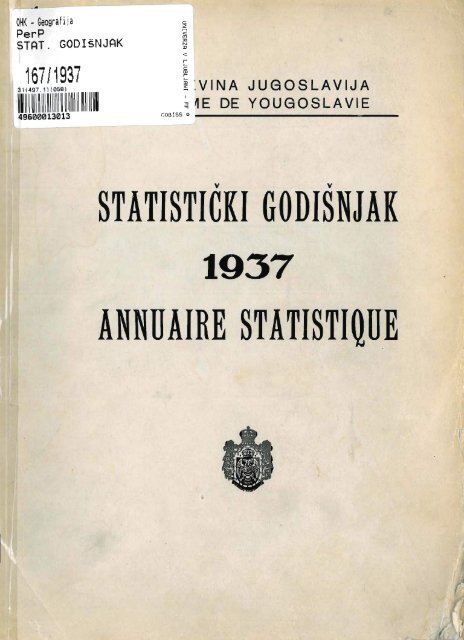 Serbia Yearbook - 1937