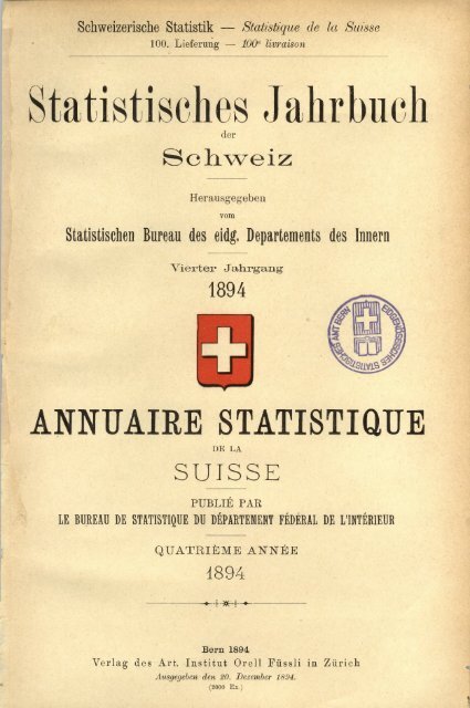 Switzerland Yearbook - 1894
